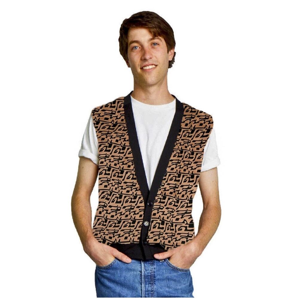 Ferris Bueller’s Day Off Sweater Vest Broderick Fall Winter Cosplay Unisex Sz M